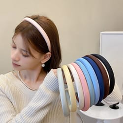 stylish solid fabric headband for women – simple korean design, all-match hair hoop accessory for girls
