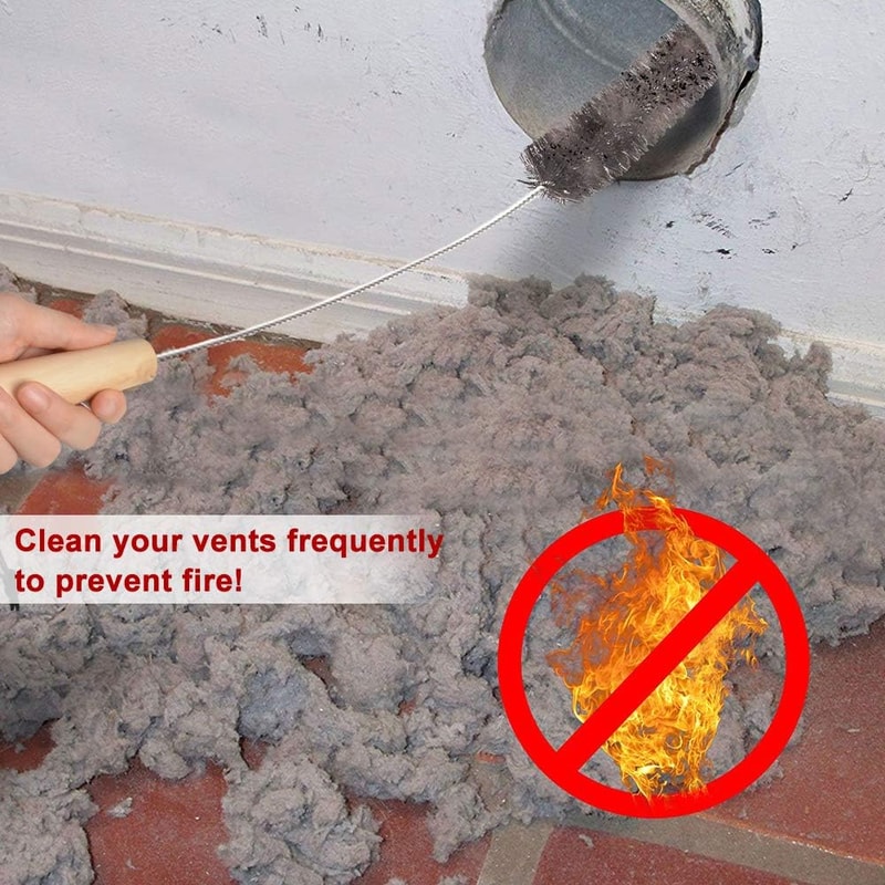 Dryer Vent Cleaner Kit Flexible Lint Remover Brush For Traps Coils 1
