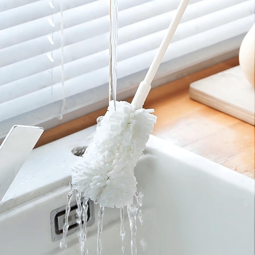 Long Handle Cup Brush for Tea Stains, Non-Dead Sponge for Baby Bottles and Vases