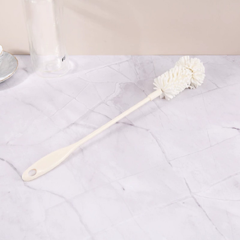 Long Handle Cup Brush for Tea Stains, Non-Dead Sponge for Baby Bottles and Vases