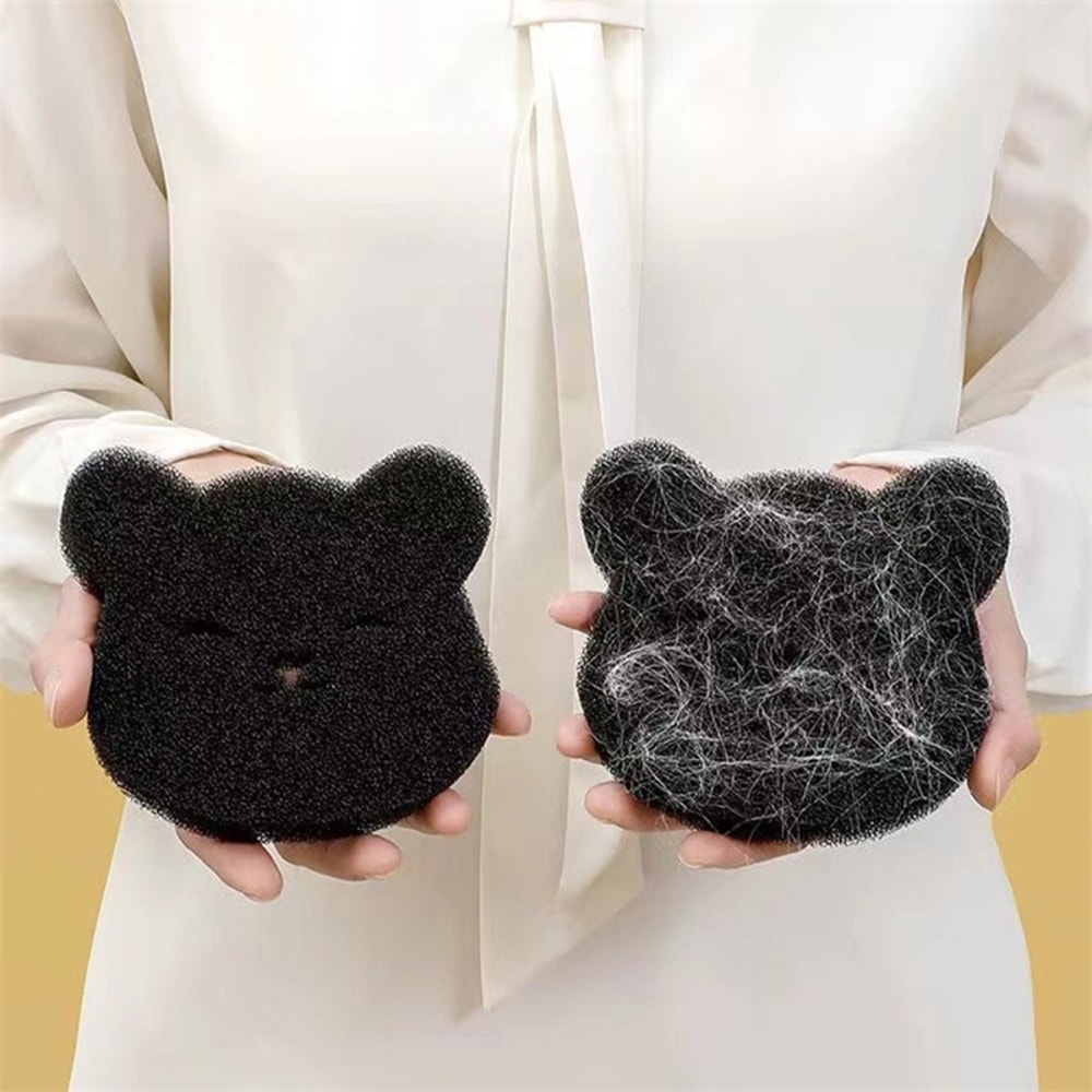Reusable Pet Hair Remover Sponge For Clothes And Fabrics Machine Washable Black 3