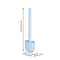 Wall Hanging Silicone Toilet Brush Durable EasytoClean Long Handle Bathroom Brush For Efficient To 3
