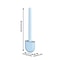 Wall Hanging Silicone Toilet Brush Durable EasytoClean Long Handle Bathroom Brush For Efficient To 3