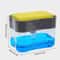 Durable Kitchen Soap Liquid Dispenser With Sponge Holder Leakproof Easy Refill Black 5