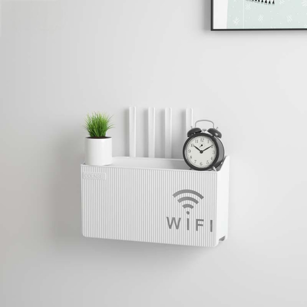WallMounted Router Storage Box For Wireless WiFi TV SetTop Box And Cable Organization Perfect For 3