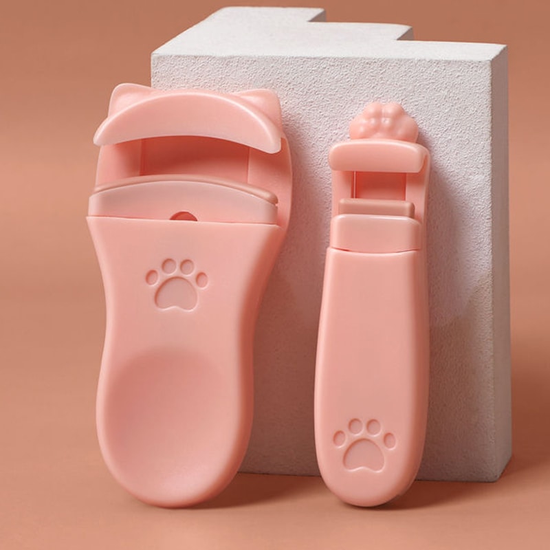 Portable Eyelash Clip With Silicone Pad Precision Cat Claw Eyelash Curling Tool 5