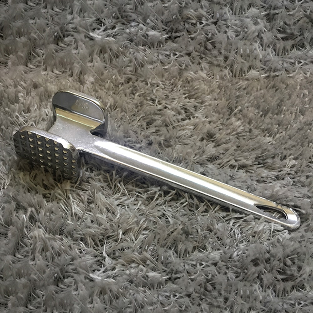 Heavy Duty Meat Tenderizer Hammer Aluminum Alloy DoubleSided Mallet For Steak Kitchen Use 1