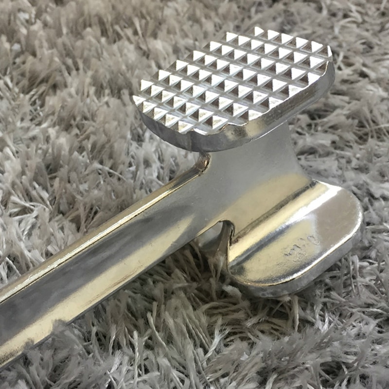 Heavy Duty Meat Tenderizer Hammer Aluminum Alloy DoubleSided Mallet For Steak Kitchen Use 3