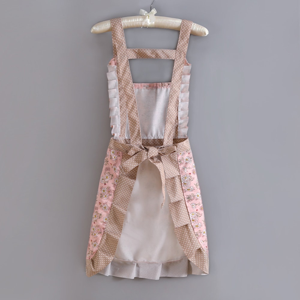 Floral Kitchen Apron with Adjustable Strap and Pocket – Perfect for Cooking, Baking, and Grilling