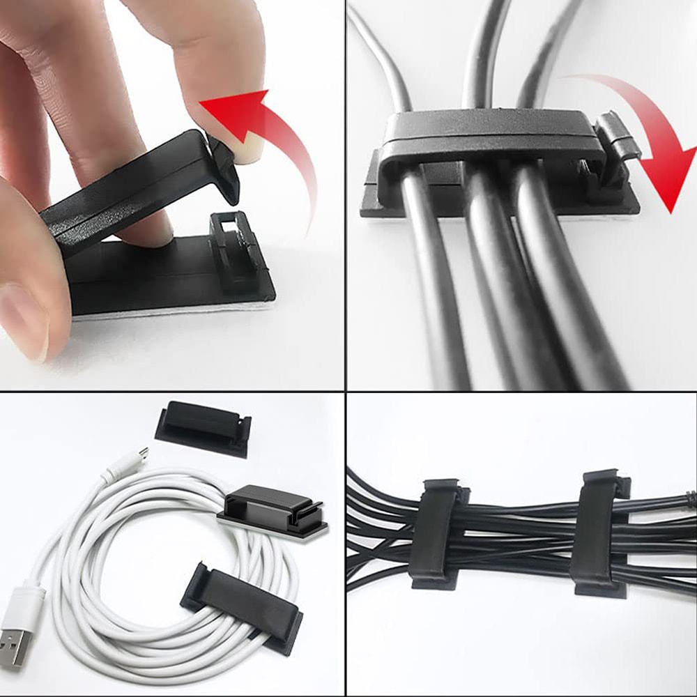 Adhesive Wire Fixing Clips Secure Your Cables With This Practical Cable Organizer For Home Or Offi 3