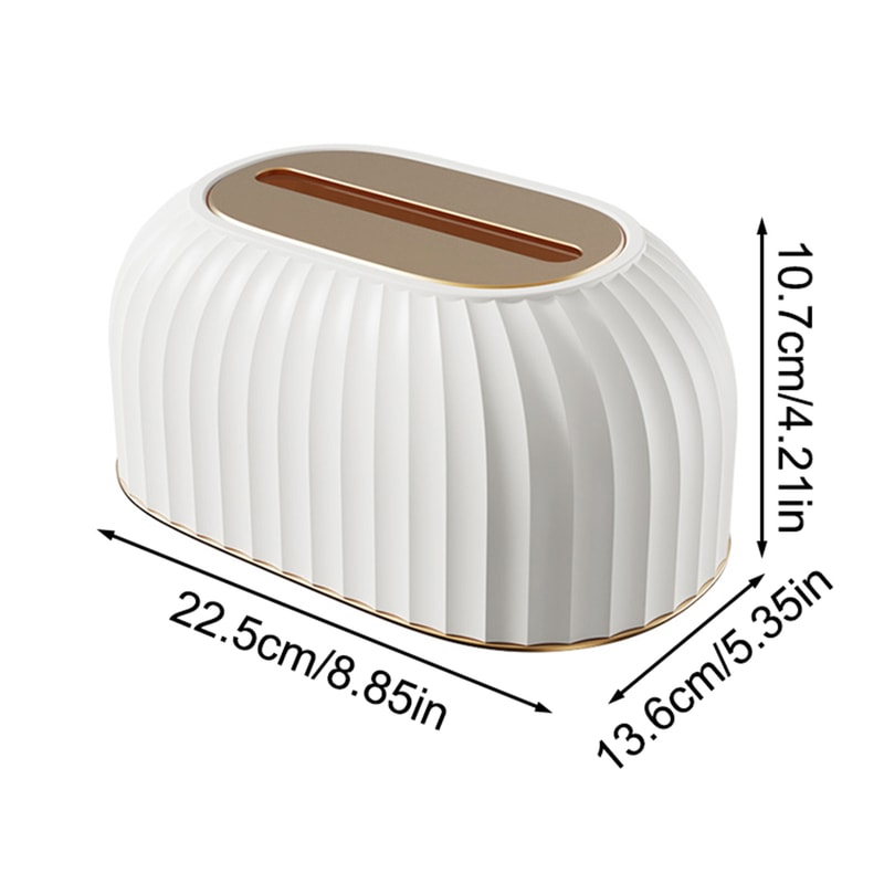 Light Luxury Tissue Box With Spring Design Household Desktop Tissue Holder 4