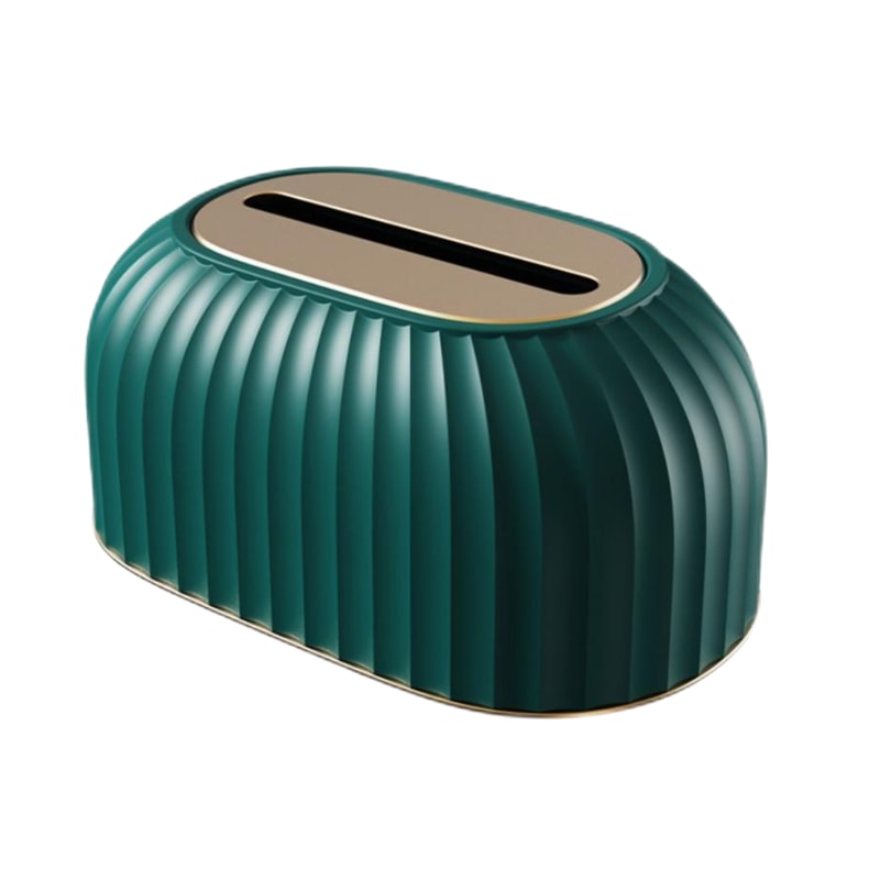 Light Luxury Tissue Box With Spring Design Household Desktop Tissue Holder 5