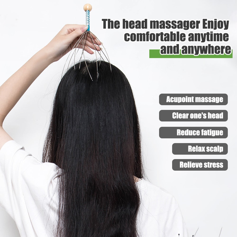 Head Massager For Relaxation And Scalp Health Octopus Design NonSoul Extractor Tool For Hair Growt 2