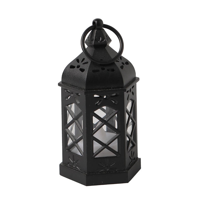 Portable LED Hexagonal Candle Lantern Flameless Night Light Decorative Ornament For Parties Event 3