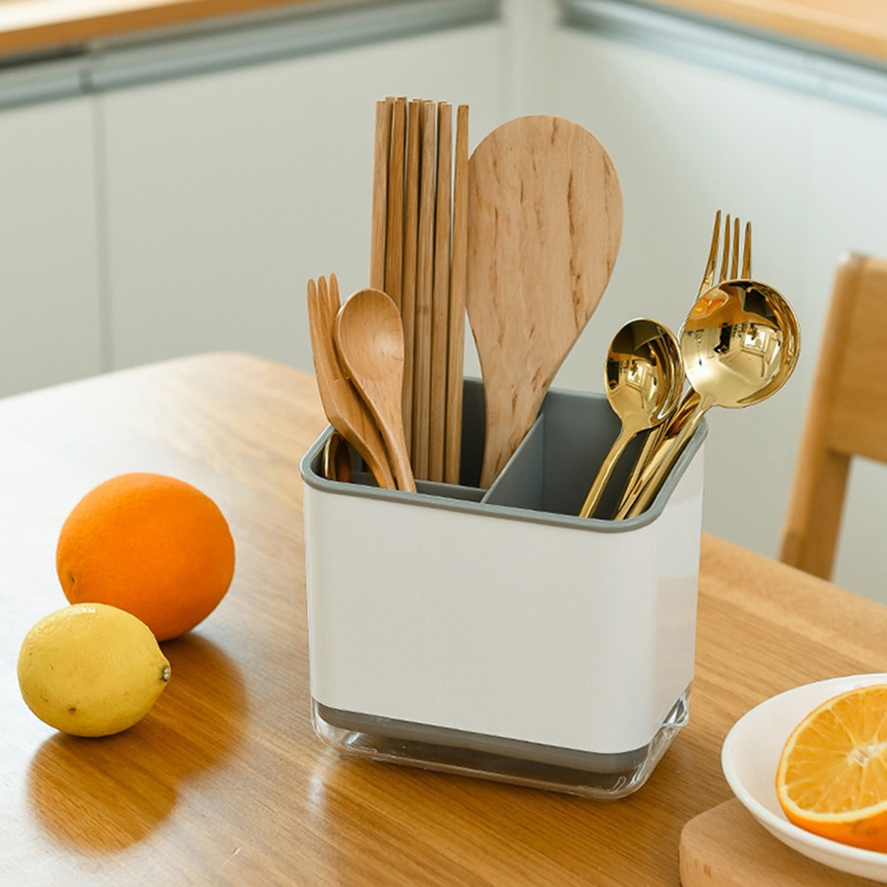 MultiFunctional Tableware Storage Rack Kitchen Chopsticks Spoon Fork Knife Holder With Drainage 2