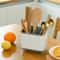 MultiFunctional Tableware Storage Rack Kitchen Chopsticks Spoon Fork Knife Holder With Drainage 2