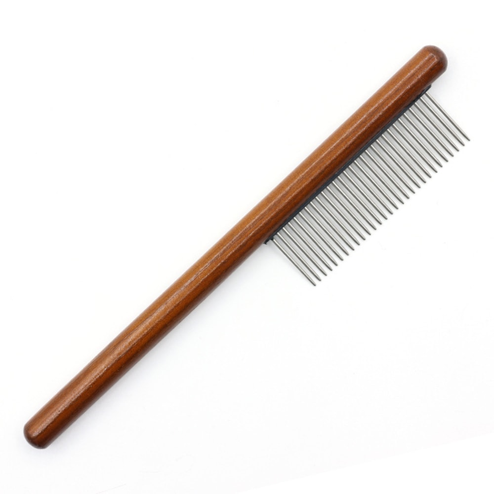 Pet Hair Comb for Cats & Dogs - Stainless Steel Needle Comb to Remove Floating Hair & Open Knots