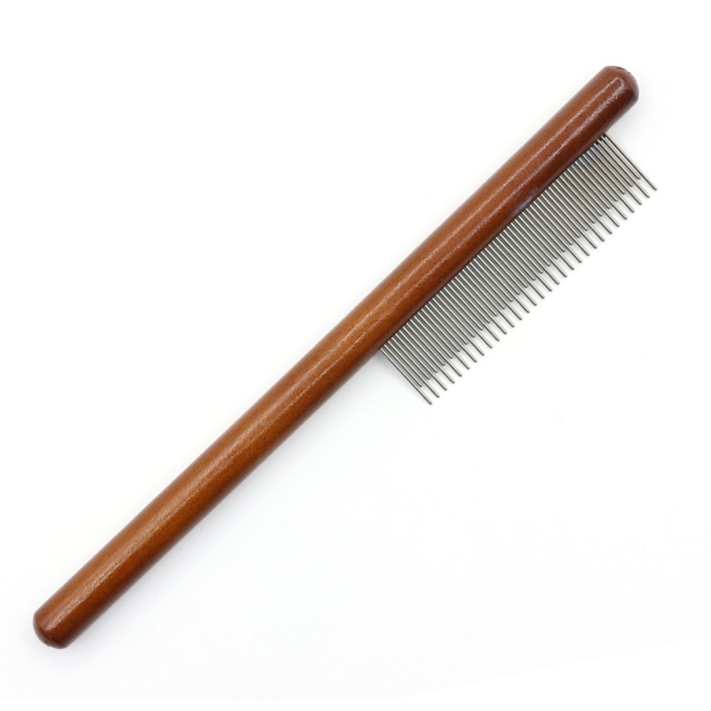 Pet Hair Comb for Cats & Dogs - Stainless Steel Needle Comb to Remove Floating Hair & Open Knots