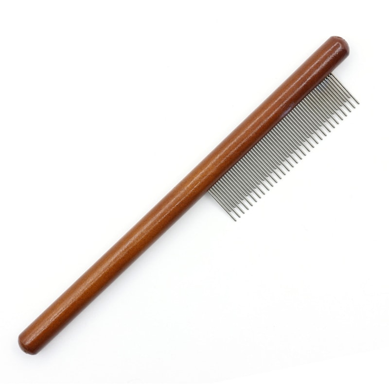 Pet Hair Comb for Cats & Dogs - Stainless Steel Needle Comb to Remove Floating Hair & Open Knots