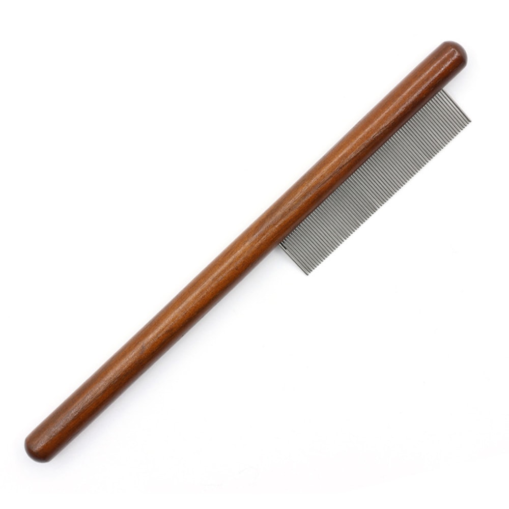 Pet Hair Comb for Cats & Dogs - Stainless Steel Needle Comb to Remove Floating Hair & Open Knots