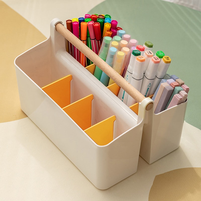 Cute Desktop Pen Holder Creative Storage Box For Office School Home Large Capacity Organizer 3