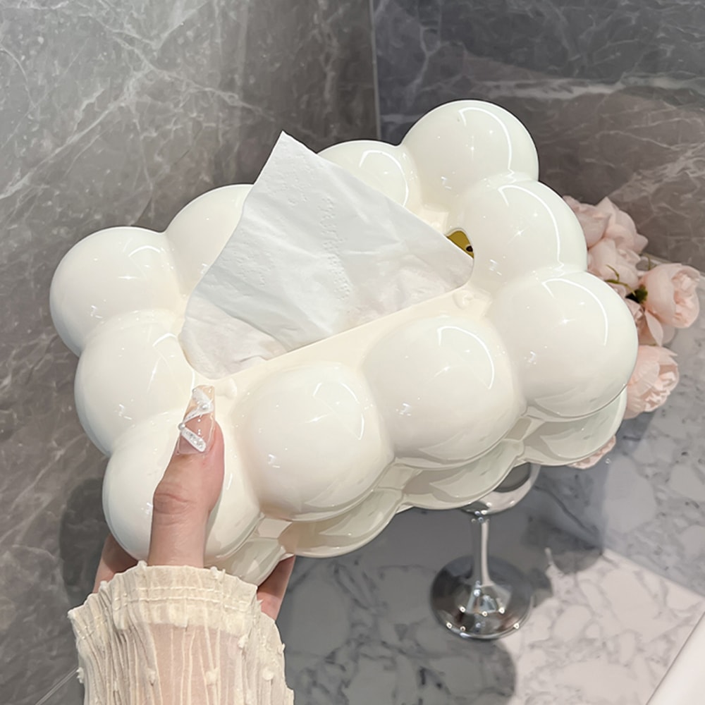 Elegant Tissue Box Holder For Home Stylish Napkin Box For Living Room CreamColored HighEnd Tissue S 5