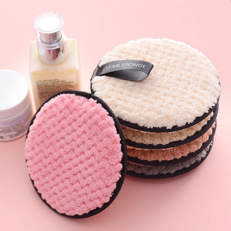 Ultra Soft Reusable Microfiber Makeup Remover Pads Washable Eco Friendly Facial Cleansing Set 1