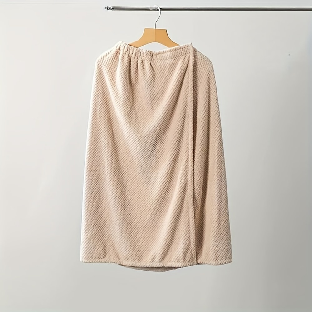 Quick Dry Microfiber Bath Wrap Hair Towel Set For Women Soft Absorbent Shower Spa Skirt And Turb 6