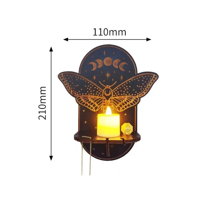 Wooden Wall Shelf Candle Holder Elegant Handcrafted Stone Wall Shelf For Home Decoration 6