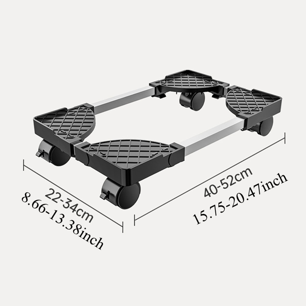 Adjustable Mobile CPU Tower Stand With Rolling Caster Wheels PC Holder Cooling Stand For Desktop 4
