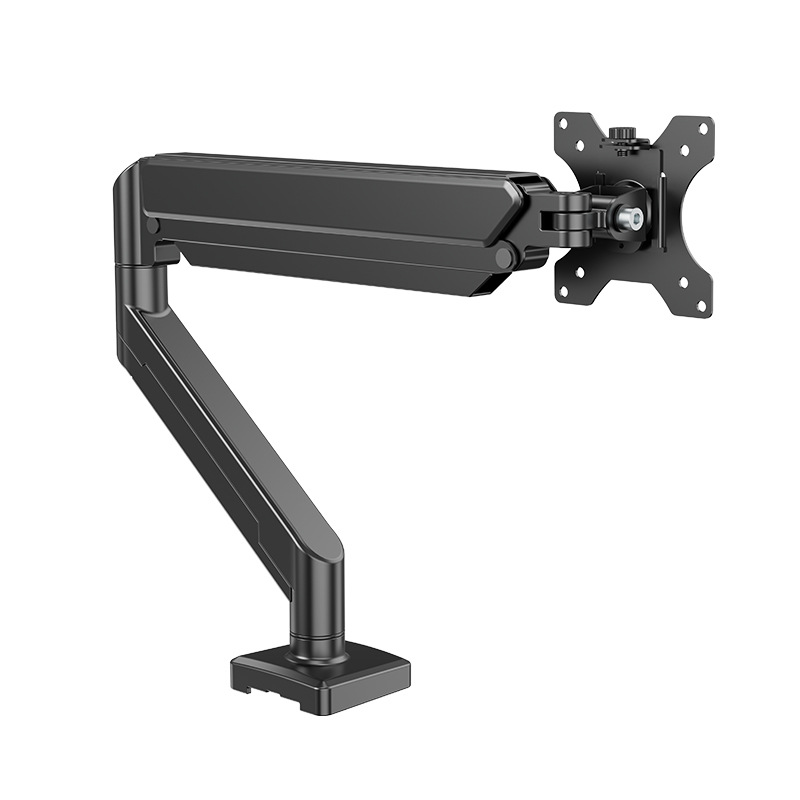Adjustable Monitor Desk Mount For Screens Tilt Swivel Arm With CClamp Installation 2
