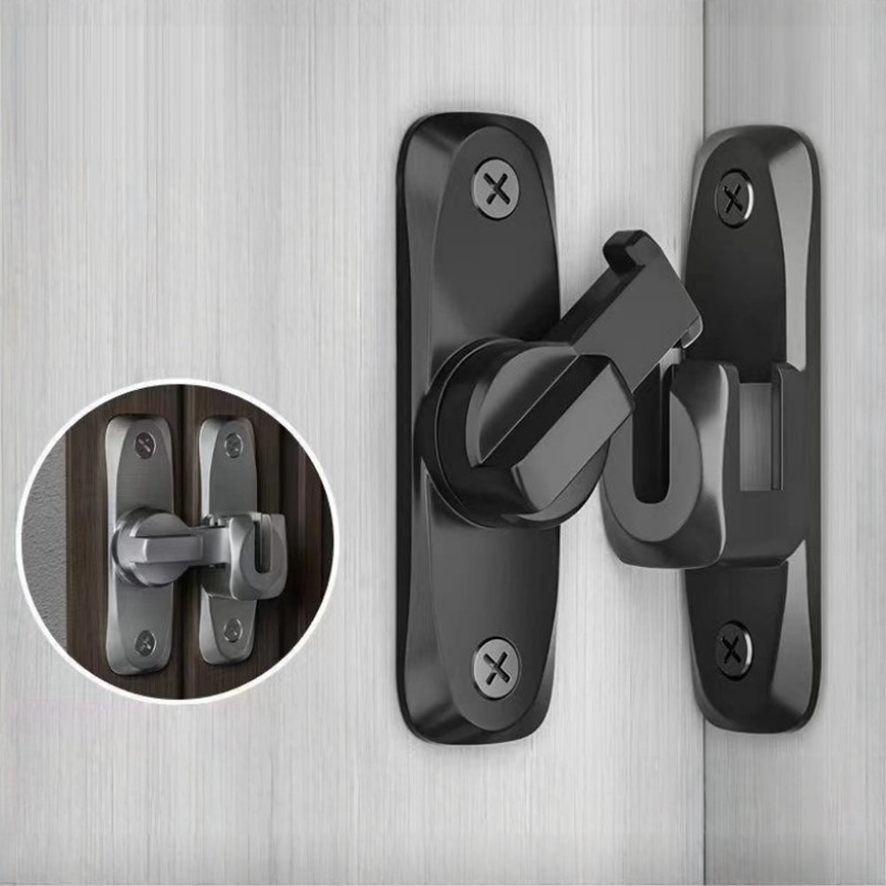 Flip Door Lock Home Security Sliding Door Latch AntiTheft Zinc Alloy Door Bolt For Cabinets Slidin 0