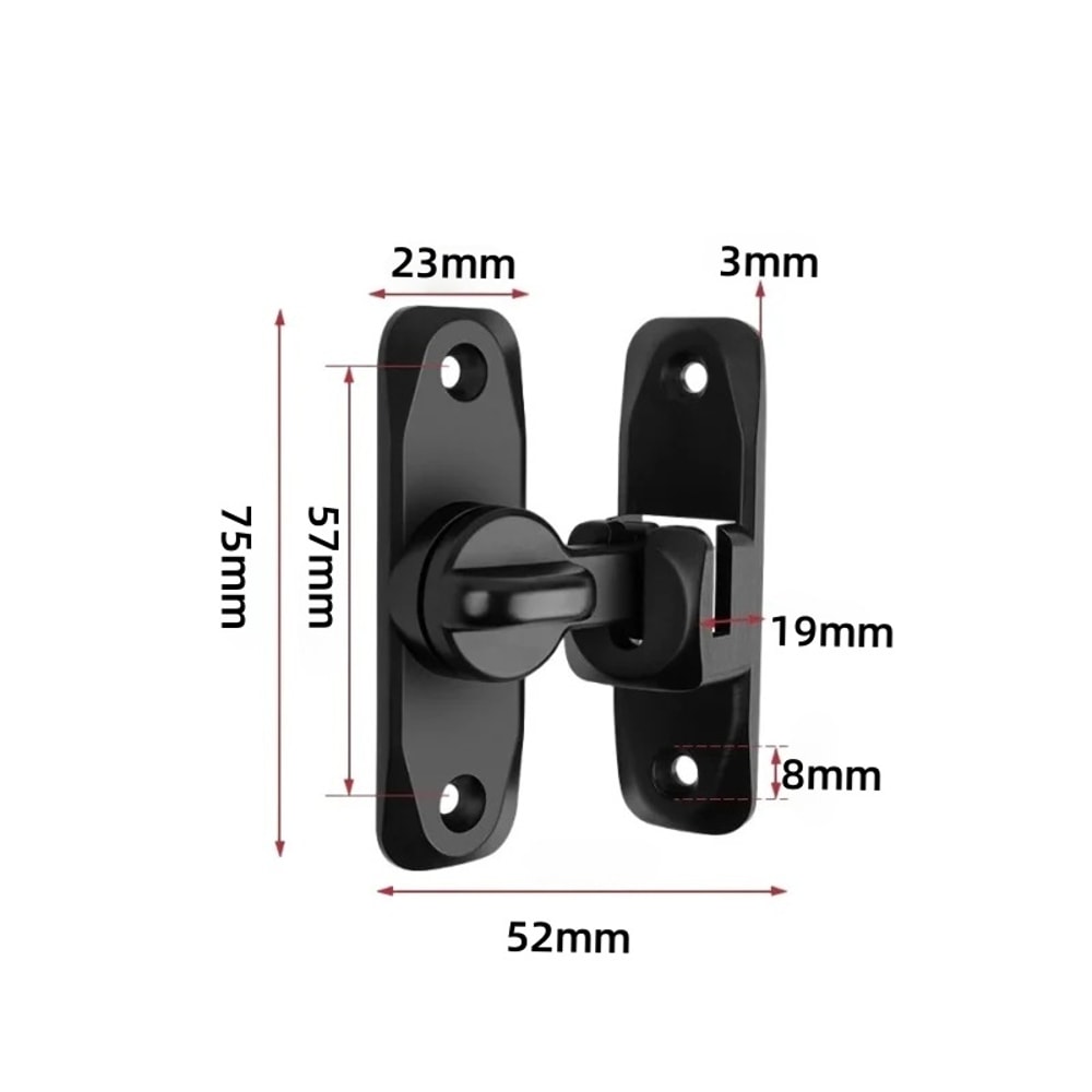 Flip Door Lock Home Security Sliding Door Latch AntiTheft Zinc Alloy Door Bolt For Cabinets Slidin 4
