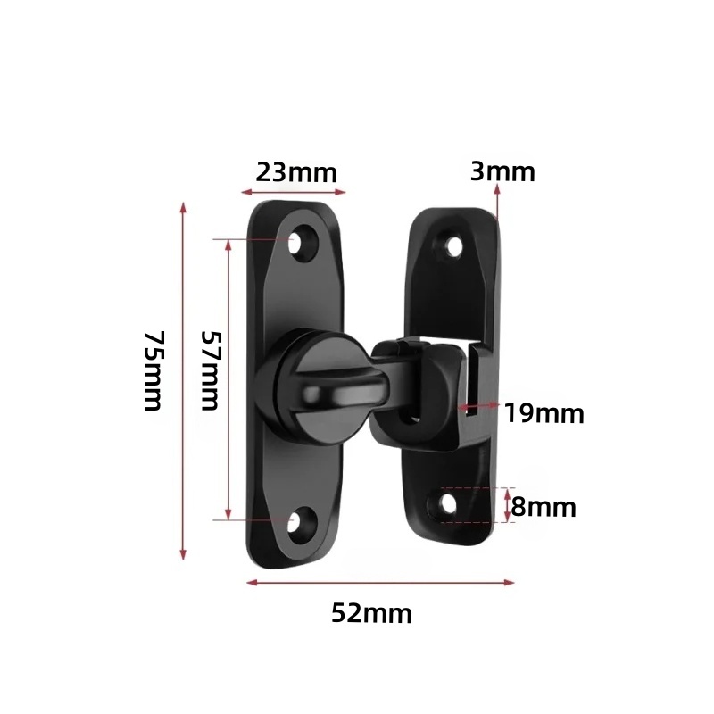 Flip Door Lock Home Security Sliding Door Latch AntiTheft Zinc Alloy Door Bolt For Cabinets Slidin 4
