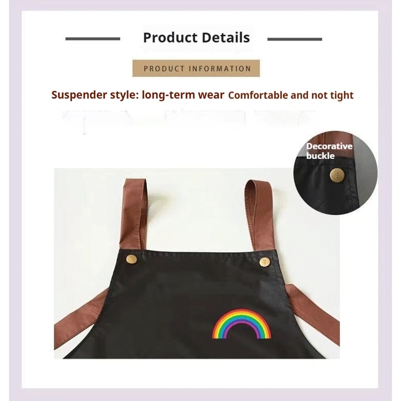 Waterproof Antifouling Apron With Large Pocket For Hotel Restaurant Workers 2