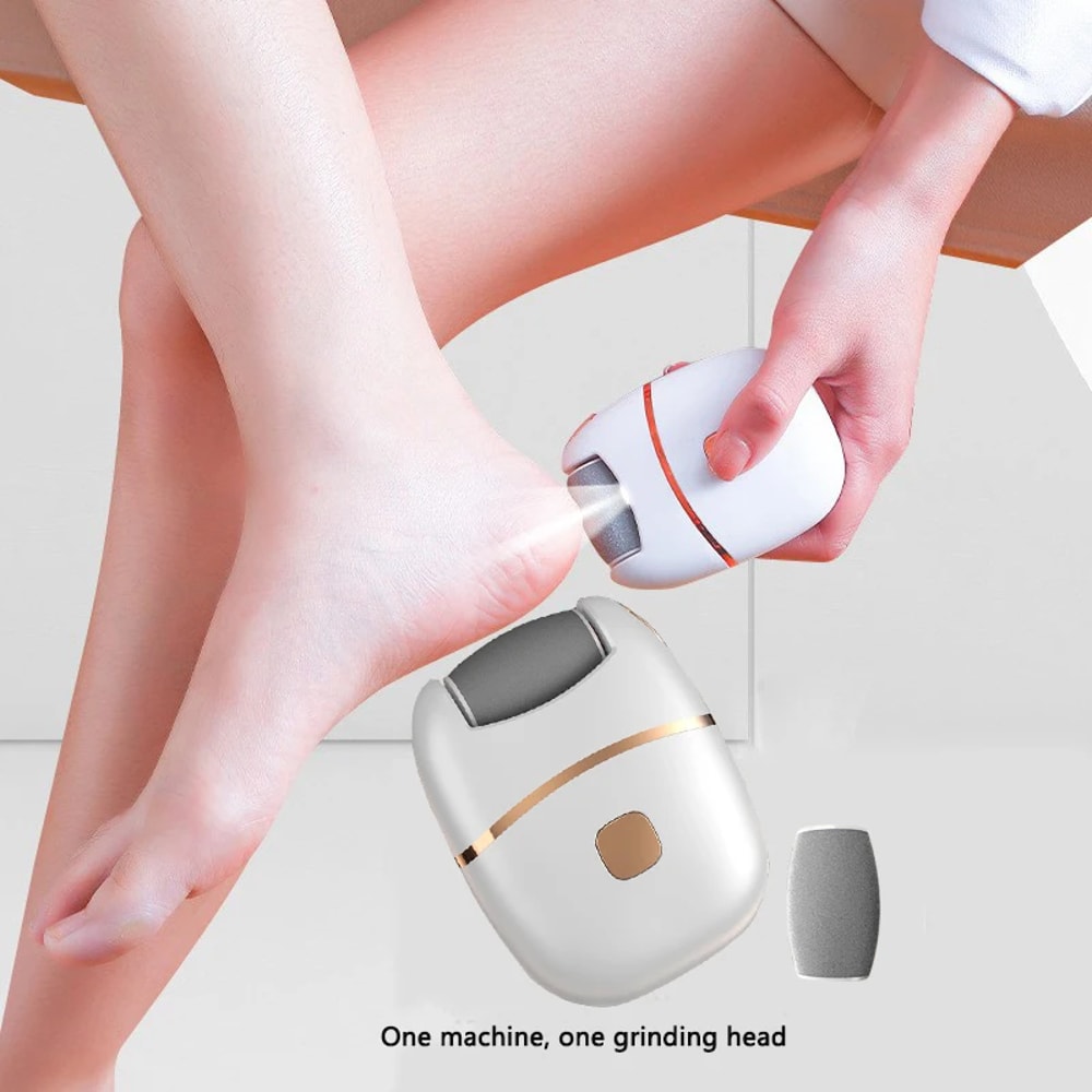 Electric Foot Grinder Rechargeable Leather Polishing Tool With Grinding Heads For Smooth Soft Feet 6