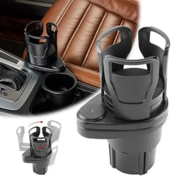 adjustable dual cup holder car mount – multifunctional vehicle phone & cup holder for car expansion adapter