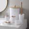 Complete Bathroom Accessory Set With Trash Can Toothbrush Holder Soap Dispenser 1