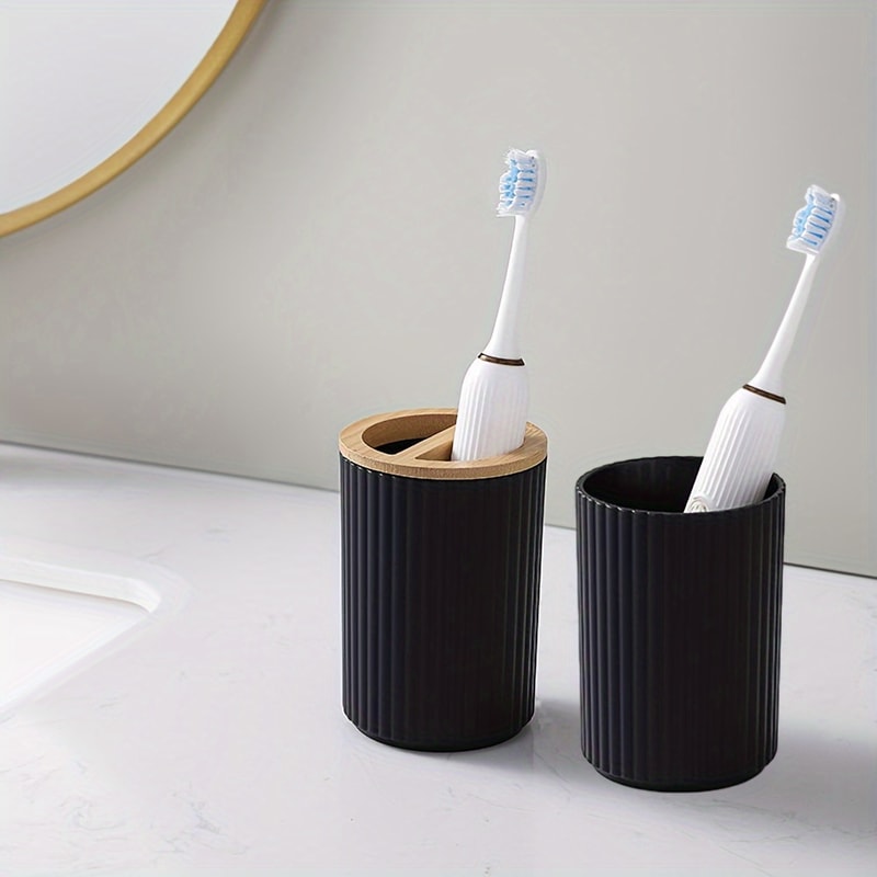 Complete Bathroom Accessory Set With Trash Can Toothbrush Holder Soap Dispenser 2