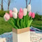 Set Of Realistic Artificial Tulips For Home And Anniversary Decoration 1