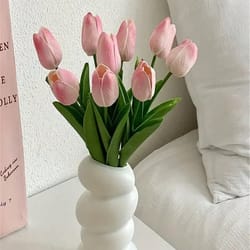 set of realistic artificial tulips for home and anniversary decoration
