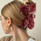 DoubleSided Cashew Flower Butterfly Knot Hair Clip Stylish Summer Shark Clip For Fashion Lovers 1