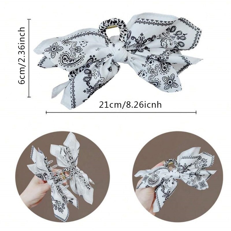 DoubleSided Cashew Flower Butterfly Knot Hair Clip Stylish Summer Shark Clip For Fashion Lovers 6