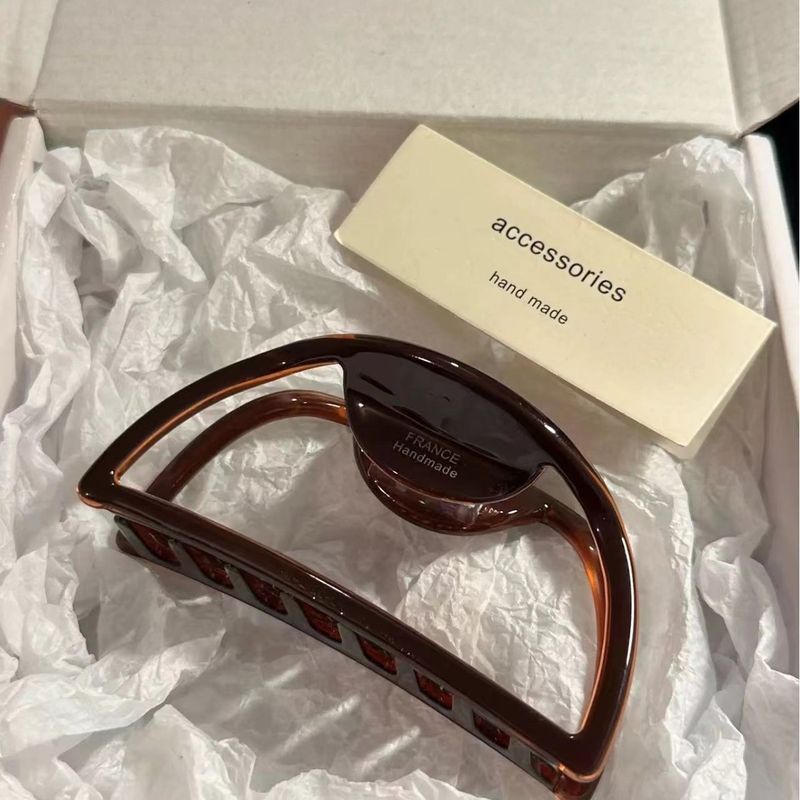 Large Hollow Acetic Acid Grip Hair Claw For Thick Hair 1