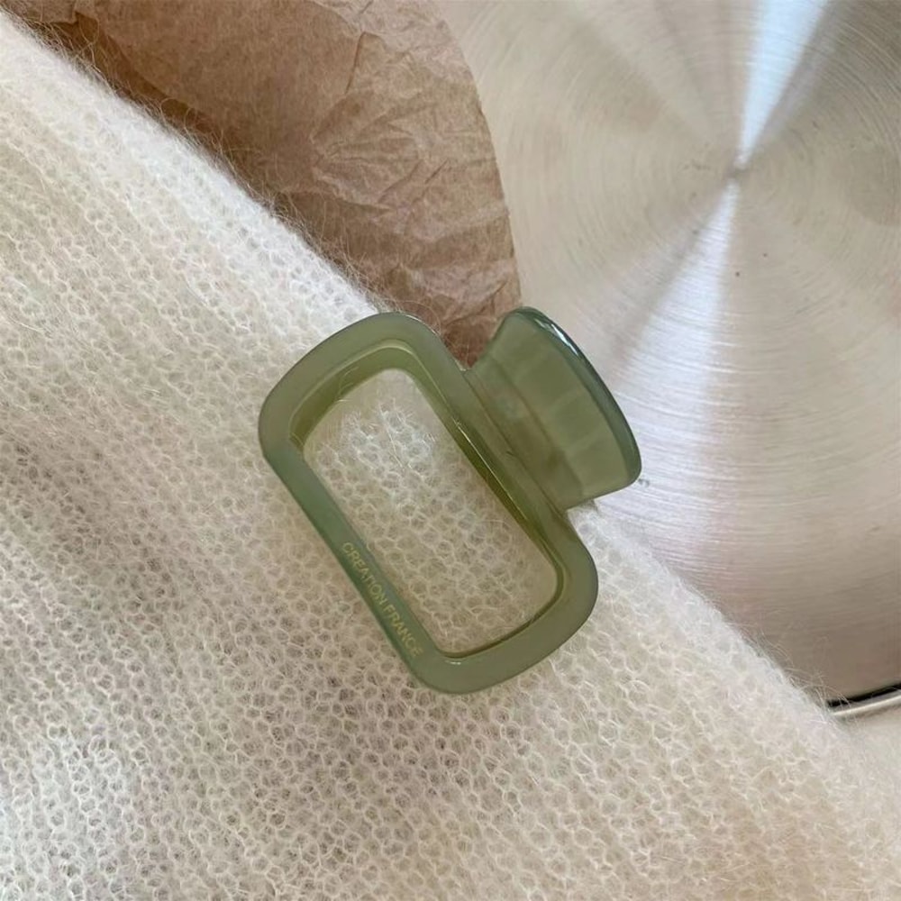 Square Acetate Hair Clip With Back Of Head Clip Small Instagram Shark Clip 2