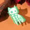 Luminous Skull Cat Hair Claw Durable Acrylic Shark Clip For Women Punk Style Perfect For Halloween 3