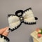 Elegant Plush Camellia Flower Bow Hair Clip Luxurious Autumn Winter Hair Accessory 5