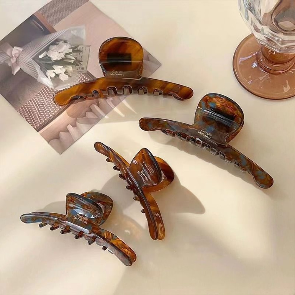 Elegant Vinegar Grip Hair Clip For Women HighEnd Shark Clip Headwear For Back Of The Head 1