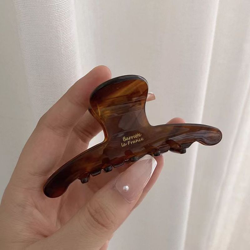 Elegant Vinegar Grip Hair Clip For Women HighEnd Shark Clip Headwear For Back Of The Head 5
