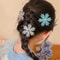 Frozen Snowflake Hairpin Elsa Princess Hair Clip For Girls Winter Side BB Clip Accessory 0
